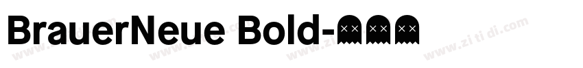 BrauerNeue Bold字体转换